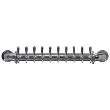 Wall Mount Rail Draft Beer Tower - Glycol Cooled - 6 to 12 Faucets