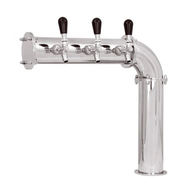 Persey Draft Beer Tower - Stainless Steel - Glycol Cooled - 3 to 5 Faucets