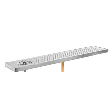 8" Wide Drip Tray With Glass Rinser - 62"