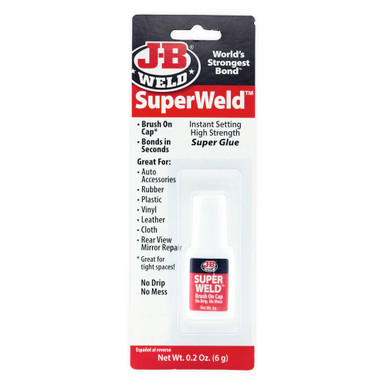 JB Weld SuperWeld™ Metal Adhesive for Bar Rail Tubing - .2oz