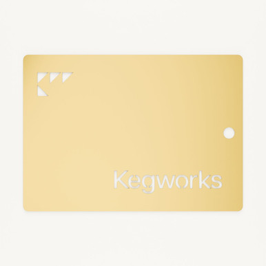 KegWorks Polished Brass Sample Chip