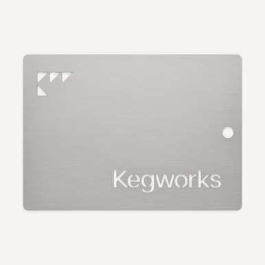 KegWorks Brushed Stainless Steel Sample Chip