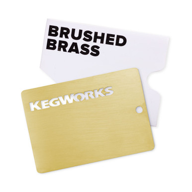 Satin Brushed Brass Bar Foot Rail Kit - KegWorks