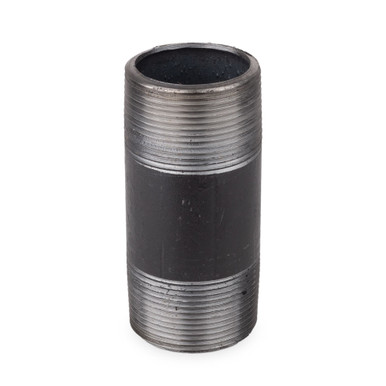 4" Connector - Black Pipe Foot Rail - 1.5" ID
