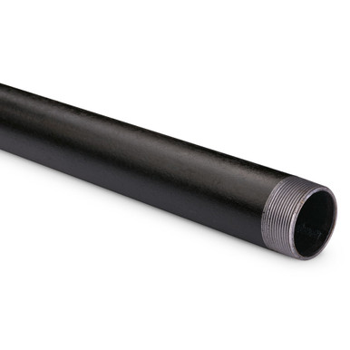Black Pipe Foot Rail - 1.5" ID - 44 1/2" Length