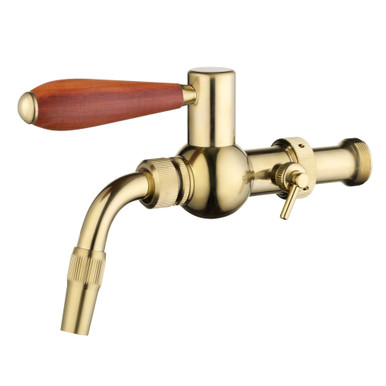 Lukr Side Pull Beer Faucet - Baroko - Gold- W/ U.S. Shank Adapter
