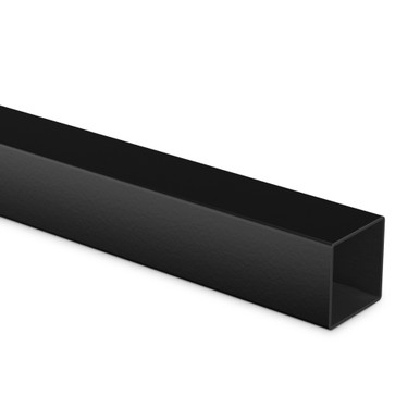 Bar Foot Rail Tubing - Matte Black - 1.5" - Square - 2 ft