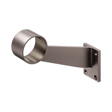 Contemporary Bar Rail Bracket - Pewter - 2" OD