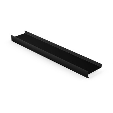 Matte Black Double Hem - Drink Rail - 6 ft length