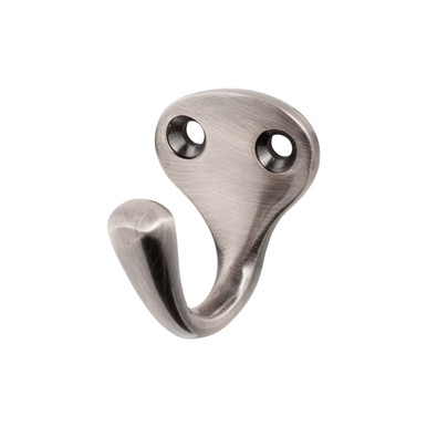 Bar Face Purse & Coat Hook - Single - Pewter