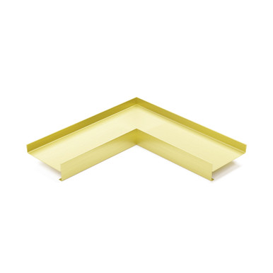 Electroplated Brushed Brass with Cerakote Double Hem Drink Rail - Inside Corner