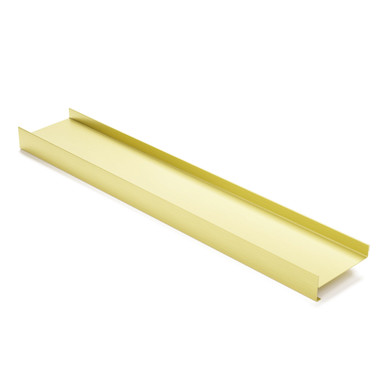 Electroplated Brushed Brass With Cerakote Double Hem Drink Rail