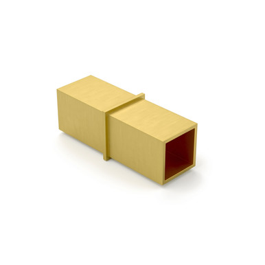 Internal Splicing Sleeve for 1.5" Square Tubing - Brass
