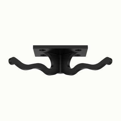 Double Undermount Purse & Coat Hook - Matte Black