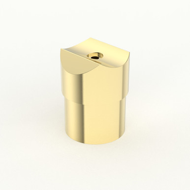 Perpendicular Collar - Polished Brass - 1.5" OD