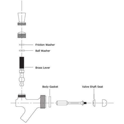 Kegerator Beer Faucet Repair Kit With Diagram