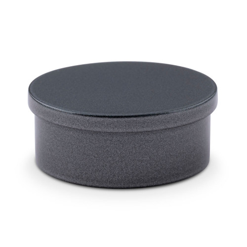 Flush Flat End Cap - Gunmetal Grey - 2" OD