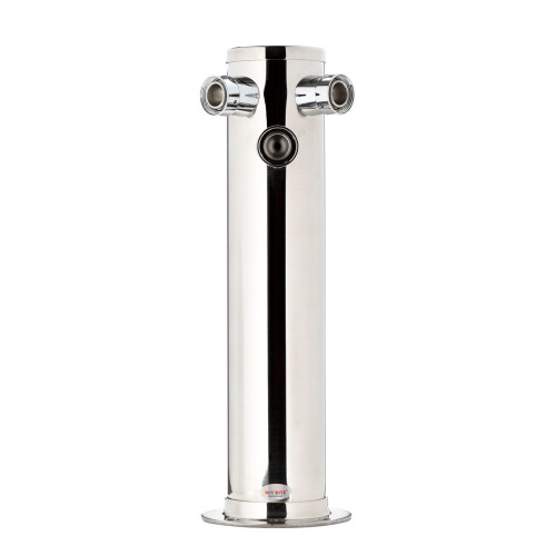 Draft Beer Tower - Stainless Steel - 3" Column - 3 Taps - No Faucets