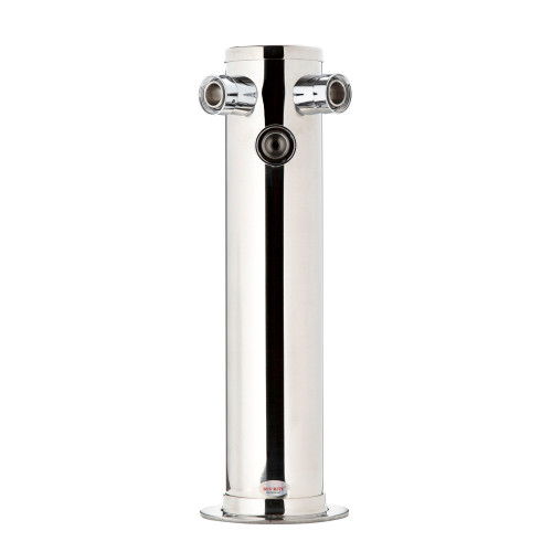 Draft Tower - 100% Stainless Steel Contact - 3" Column - 3 Taps - No Faucets