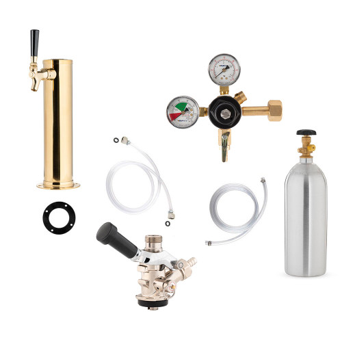 Standard Kegerator Conversion Kit European Sankey S System 5lb CO2 Tank