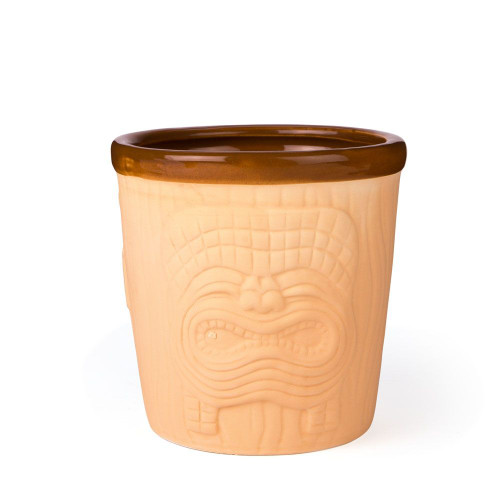 Three Face Mai Tai Ceramic Bucket Style Tiki Mug - 18 oz