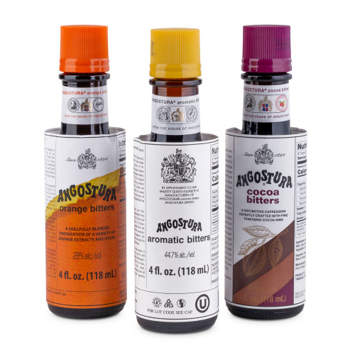 Angostura Cocktail Bitters Variety Pack - 4 oz - Aromatic, Orange & Cocoa