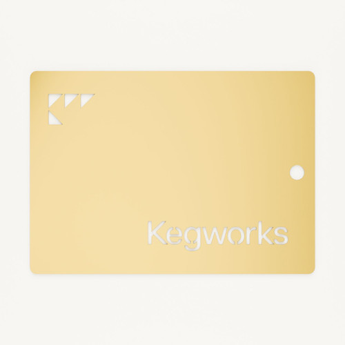Kegworks Polished Brass Sample Chip