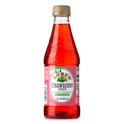 Rose's Strawberry Syrup - 12 oz - Made From Sugar Cane