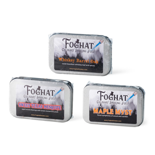 Foghat Cocktail Smoker Wood Chip Fuel Sample Pack - Includes 3 Wood Chip Varieties