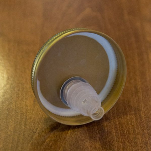 mason jar with spout