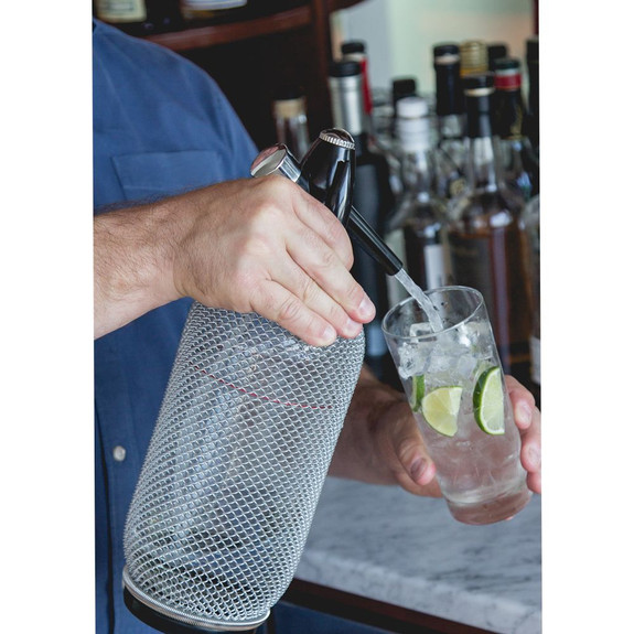 List 91+ Pictures behind the bar glass soda siphon with metal mesh Updated