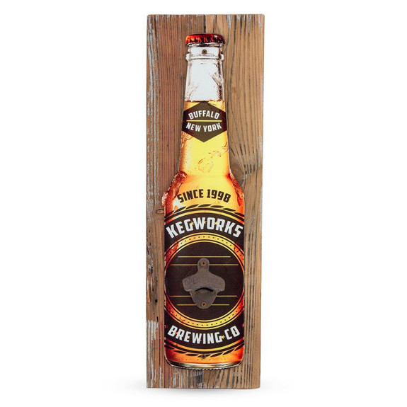 Personalized Barn Wood Wall Mounted Bottle Opener