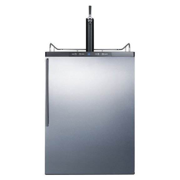 Summit Under Counter Kegerator- Single Faucet- Stainless Steel
