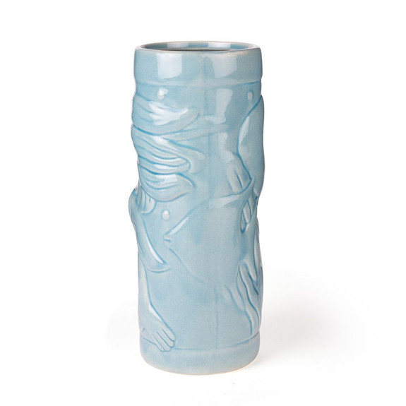 Blue Mermaid Ceramic Tiki Mug - 14 oz
