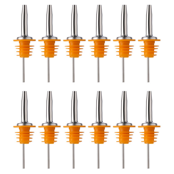 Free Flow Metal Liquor Bottle Pourers For Gallon, HalfGallon & 1.75