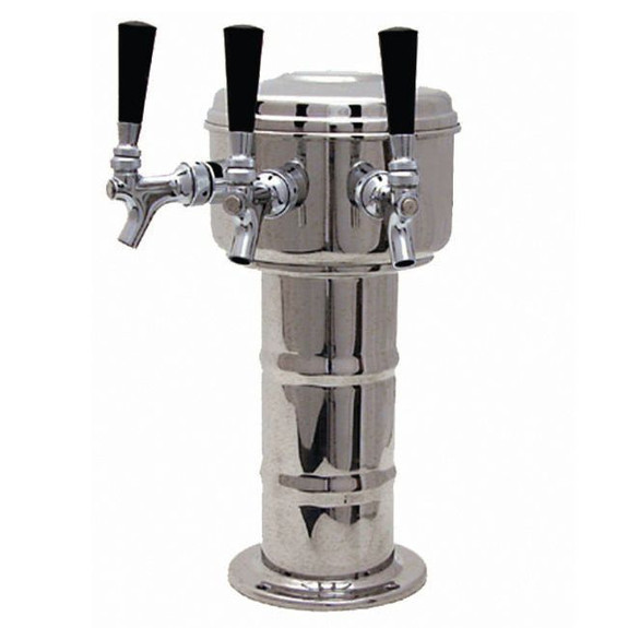 Mini Mushroom Draft Beer Tower- Glycol Cooled- 3 to 4 Faucets