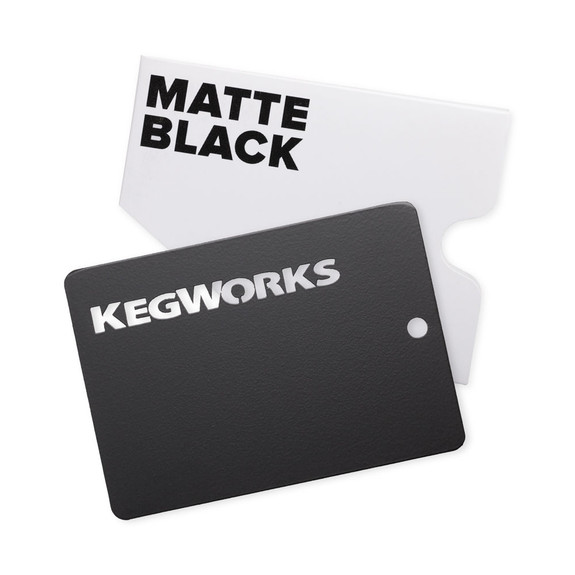 KegWorks Matte Black Sample Chip