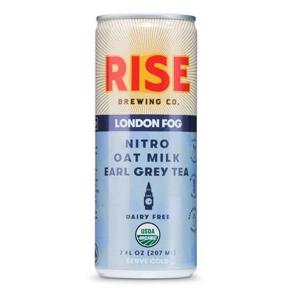RISE Brewing Co. London Fog Nitro Earl Grey Tea Oat Milk Latte - 7 oz Can