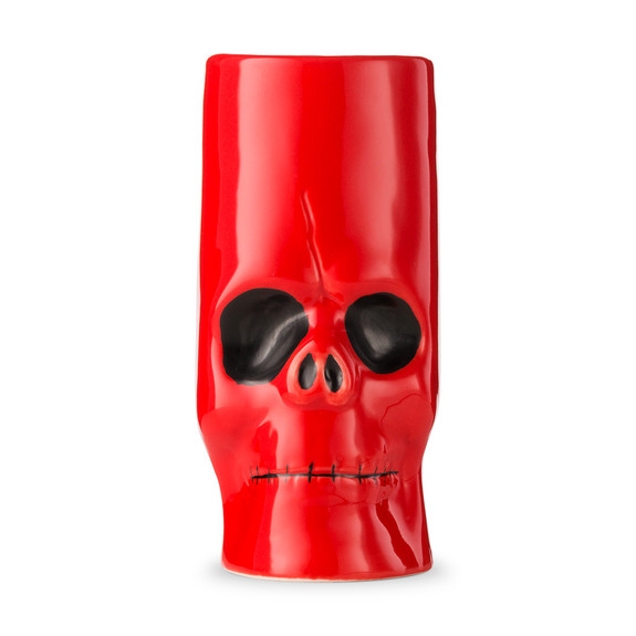 Red Skull Ceramic Tiki Mug - 11.8 oz