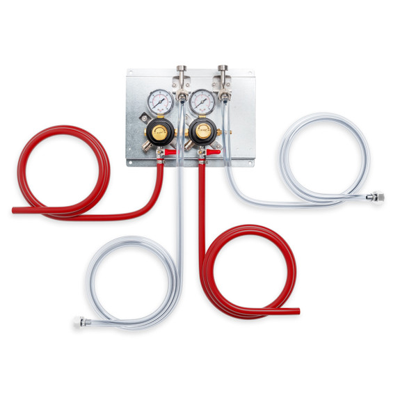 BevRite 2-Way Secondary Air Regulator Panel With Hose Kit