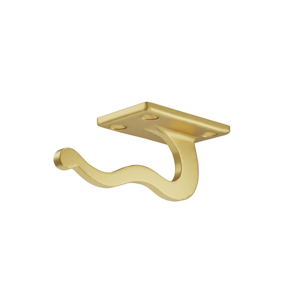 Undermount Purse & Coat Hook - Brushed Brass