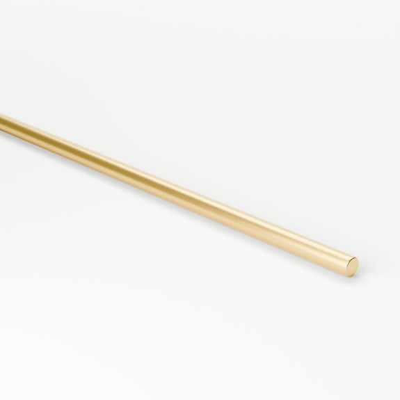 1/4" OD Satin Brushed Brass Rod