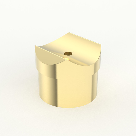 Perpendicular Collar - Polished Brass - 2" OD