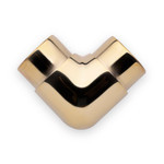 Shelving  - Flush Elbow Fitting 90 Degree - Polished Brass - 1.5" OD