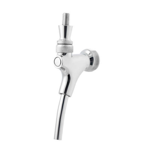 Draft Beer Faucet with Stainless Steel Lever Extended Spout 316 Stainless Steel