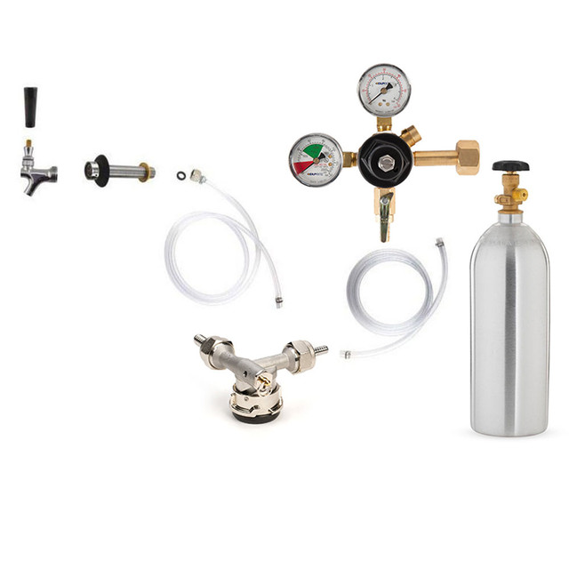 Standard Kegerator Conversion Kit US Sankey D System 5lb CO2 Tank