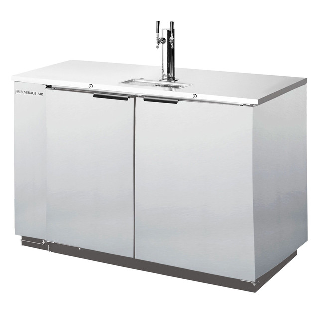 Beverage Air Kegerator 2 Faucets Stainless Steel