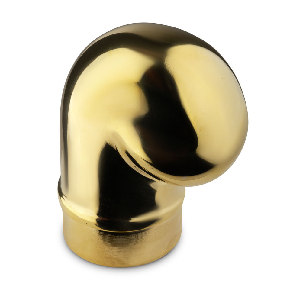 flush flat end cap brushed brass