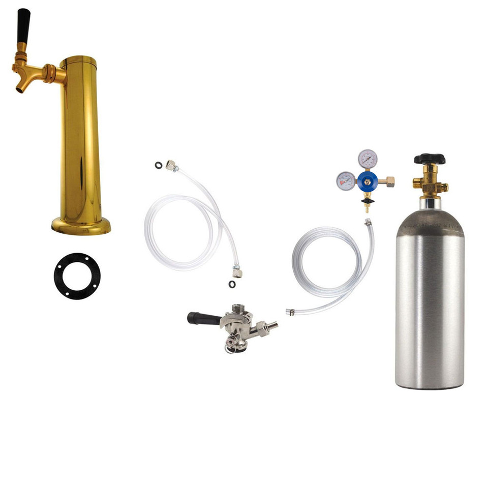 Standard Kegerator Conversion Kit US Sankey D System 5lb CO2 Tank