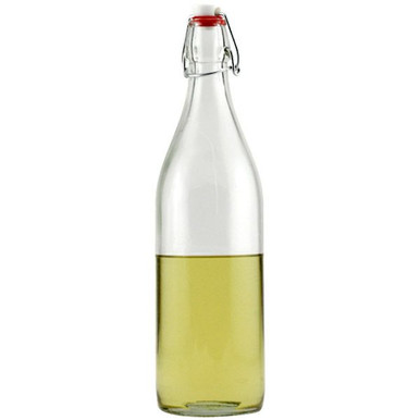 Bormioli Rocco Giara Clear Round Glass Swing Top Bottle - 33.75 oz